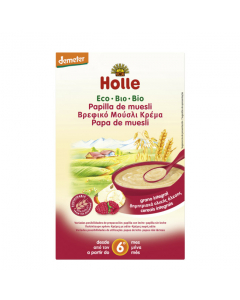 Holle Bio Papa de Muesli Integral 6M 250gr