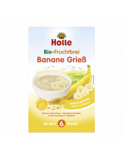 Holle Bio Papa Semolina e Banana 6M 250gr