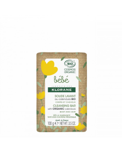 Klorane Bebé Sabonete Sólido Corpo e Cabelo Bio 100gr