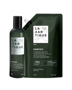 Lazartigue Shampoo Fortificante Pack Eco-Refill 500ml + 250ml