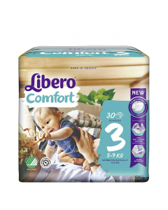 Libero Comfort T3 Fraldas 5-9 kg 30un.