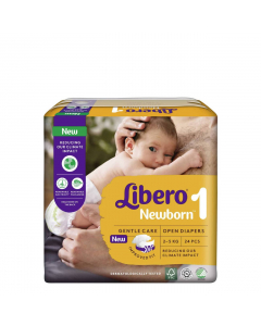 Libero Newborn T1 Fraldas 2-5 Kg 24un.