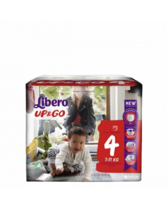 Libero Up & Go Tamanho 4 Fraldas 7-11Kg 22un.