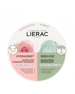 Lierac Hydragenist e Sebologie Duo Máscaras Hidratante + Purificante 2x6ml