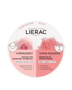 Lierac Hydragenist e Supra Radiance Duo Máscaras Hidratante + Iluminadora 2x6ml