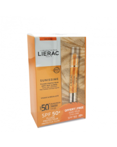 Lierac Sunissime Kit SPF50+ Fluido Protetor Oferta Stick Protetor Olhos