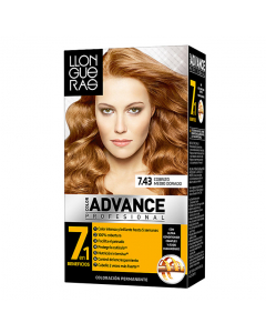 Llongueras Color Advance Cor 7.43 Cobre Médio Dourado