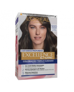 L'Oréal Excellence Crème Castanhos Profundos Coloração Permanente Cor 500