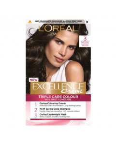L'Oréal Excellence Crème Coloração Permanente Cor 3.0 Castanho Escuro