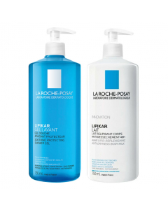 La Roche Posay Kit Lipikar Leite + Gel Lavante