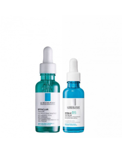 La Roche Posay Kit Pele Acneica Effaclar Sérum + Hyalu B5 Sérum