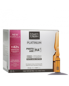 Martiderm Platinum Photo-Age HA+ Ampolas Antienvelhecimento 30un.