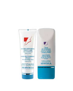 Mavala Duo Pés Suaves Creme Hidro-Reparador + Creme Esfoliante