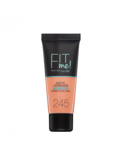 Maybelline Fit Me Matte + Poreless Base Matificante Cor 245 Classic Beige 30ml