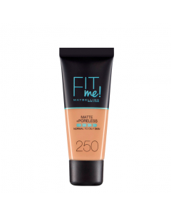 Maybelline Fit Me Matte + Poreless Base Matificante Cor 250 Sun Beige 30ml