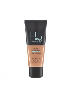 Maybelline Fit Me Matte + Poreless Base Matificante Cor 350 Caramel 30ml