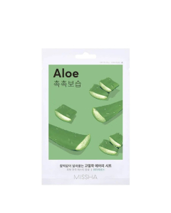 Missha Airy Fit Sheet Mask Aloe Máscara Facial Hidratante 19g