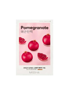 Missha Airy Fit Máscara Facial de Tecido Hidratante e Refirmante Romã 19g