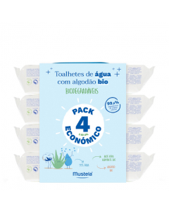 Mustela BIO Pack Toalhetes de Limpeza 4x60un.