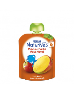 Nestlé Naturnes Pacotinho Fruta Maçã-Manga 6M+ 90gr