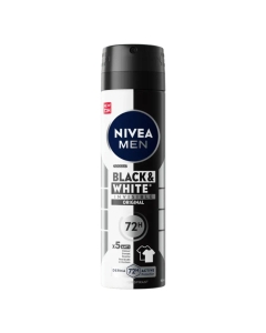 Nivea Men Black & White Invisible Original Desodorizante Spray Antimanchas 150ml