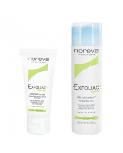 Noreva Exfoliac Acnomega 200 oferta de Gel de Limpeza 30+200ml