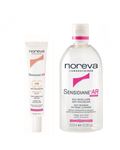 Noreva Sensidiane AR CC Pack Creme Corretor oferta Água Micelar 40+500ml