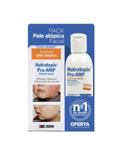 Isdin Nutratopic Pro-AMP Creme de Rosto c/ Oferta Loção Emoliente