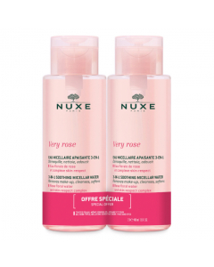 Nuxe Very Rose Duo Água Micelar Desmaquilhante Calmante 3 em 1 2x400ml