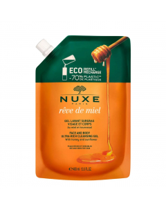 Nuxe Rêve de Miel Gel de Limpeza Rosto e Corpo Recarga 400ml