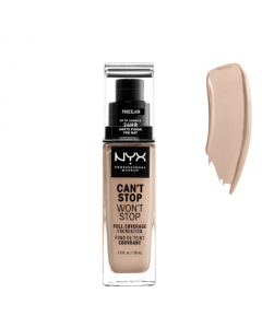 NYX Can't Stop Won't Stop Full Coverage Foundation Base Cor Porcelain 30ml
