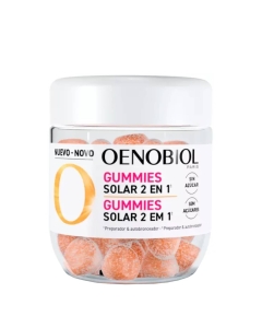 Oenobiol Gummies Solar 2 em 1 Gomas Autobronzeadoras 60un.