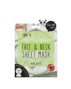 Oh K! After Sun Face & Neck Sheet Mask Máscara Calmante 37ml