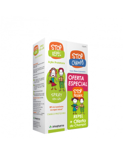 Stop Repel Kit Spray Repelente Piolhos Oferta Shampoo