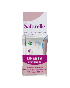 Saforelle Solução Hipoalergénica 250ml Oferta Toalhetes Íntimos 2x10un.