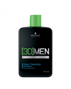 Schwarzkopf 3D Men Deep Cleansing Shampoo Purificante 250ml