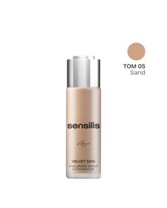 Sensilis Velvet Skin 2-em-1 Base Sérum Antienvelhecimento Cor 05 Sand 30gr