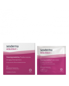 Sesderma Acglicolic S Toalhetes de Limpeza Antienvelhecimento 14un