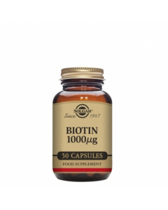 Solgar Biotina 1000µg Cápsulas Vegetais 50un.