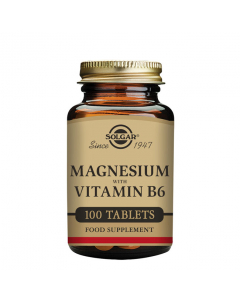 Solgar Magnésio com Vitamina B6 Suplemento Comprimidos 100unid.