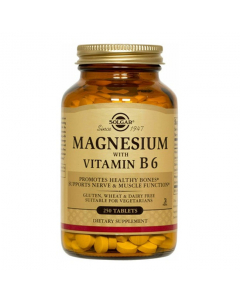 Solgar Magnésio com Vitamina B6 Suplemento Comprimidos 250unid.