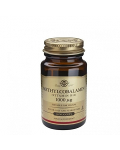 Solgar Metilcobalamina Vitamina B12 1000µg Comprimidos Mastigáveis 30un.