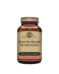 Solgar Óleo de Fígado de Bacalhau Cápsulas Moles 100un.