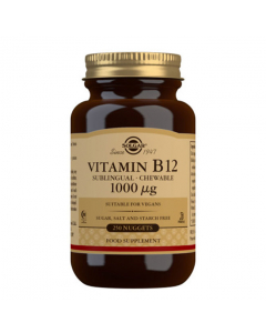 Solgar Vitamina B12 1000µg Suplemento Comprimidos Mastigáveis 250unid.
