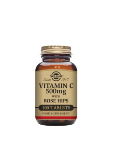 Solgar Vitamina C 500mg com Frutos de Roseira Brava Comprimidos 100un.