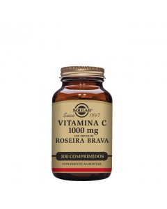 Solgar Vitamina C 1000mg com Frutos de Roseira Brava Comprimidos 100un.