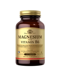 Solgar Magnésio + Vitamina B6 Cápsulas 250un.