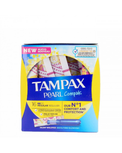 Tampax Pearl Compak Tampões Regular com Aplicador 16un. 