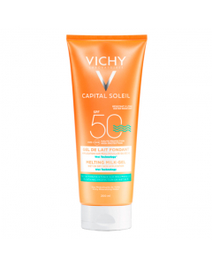 Vichy Capital Soleil Gel Leite Protetor FPS50+ Pele Molhada ou Seca 200ml