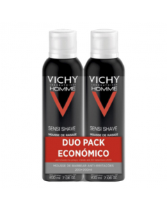 Vichy Homme Sensi Shave Duo Mousse de Barbear 2x200ml